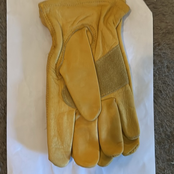 Wells Lamont GRIPS Premium Leather Gloves NWT Natural - Picture 3 of 4